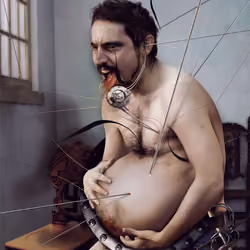Portrait of an artist as a pregnant man