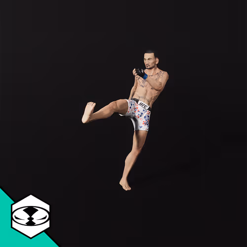 UFC Max Holloway - White Shorts #2536