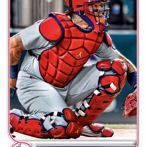 St Louis Cardinals R Yadier Molina Short Print Whi