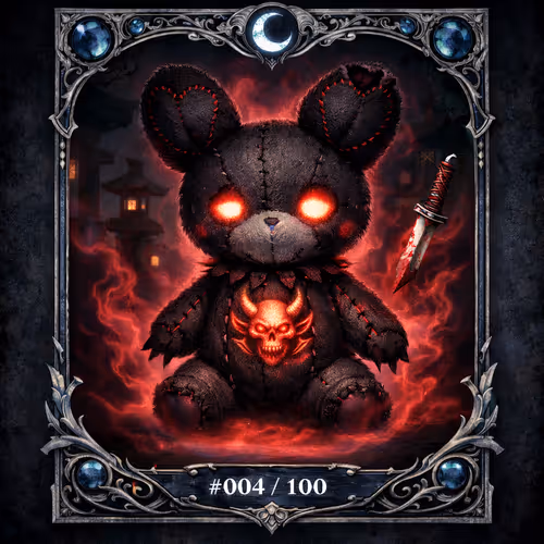 Dark Yokai Plush #004 — Bloodbound Reaper