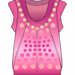 EuphorianZ Women T-shirt Design 5 Pink Dots 