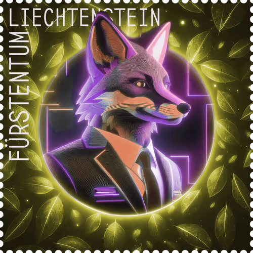 Philately Liechtenstein NFT Crypto-Fox #4938