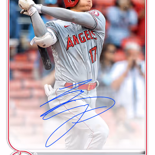 Angels® Shohei Ohtani Facsimile Signature Blue 1 Uncommon