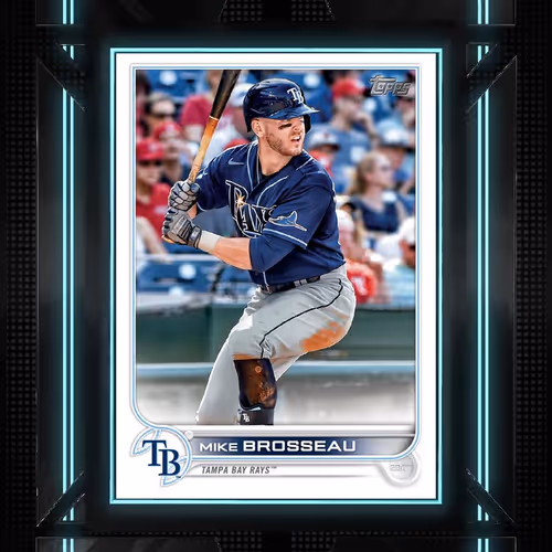 Tampa Bay Rays Tm Mike Brosseau Base Glitch 223 Un
