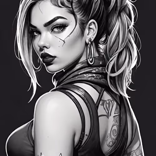 Black & white card #342