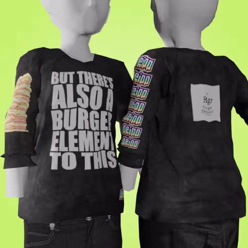Burger Element Long Sleeve Tee