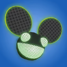 Green LED mau5 head