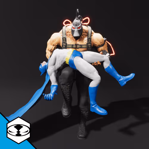 Knightfall - Batman Blue Suit and Red Venom Bane #49