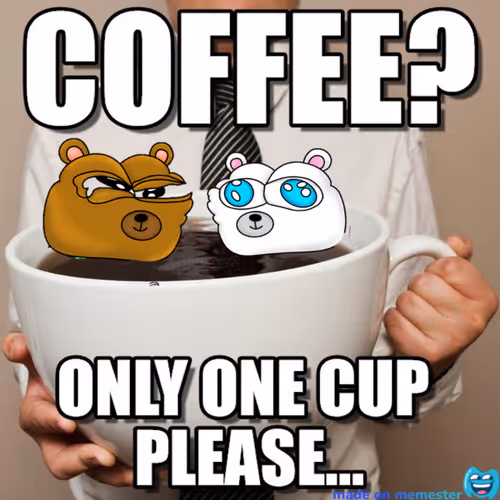 Wen they say only one cup of coffee