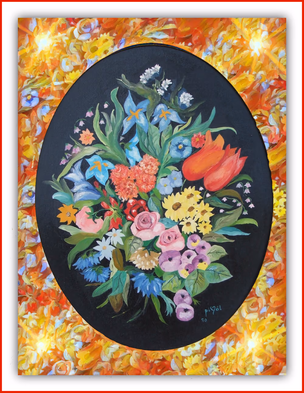 Flowers Ovalone - Original
