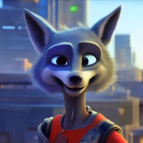 100NFTv1 3d Wolf