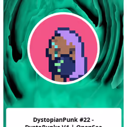 DystopianPunk #22 - DystoPunks V1 | OpenSea