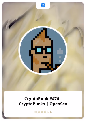 CryptoPunk #476 - CryptoPunks | OpenSea