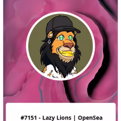 #7151 - Lazy Lions | OpenSea