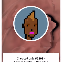 CryptoPunk #2103 - CryptoPunks | OpenSea