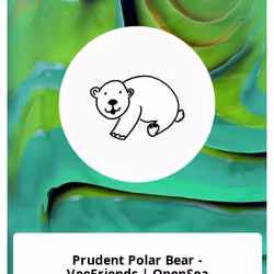 Prudent Polar Bear - VeeFriends | OpenSea