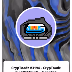 CrypToadz #3194 - CrypToadz by GREMPLIN | OpenSea