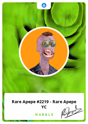 Rare Apepe #2219 - Rare Apepe YC 