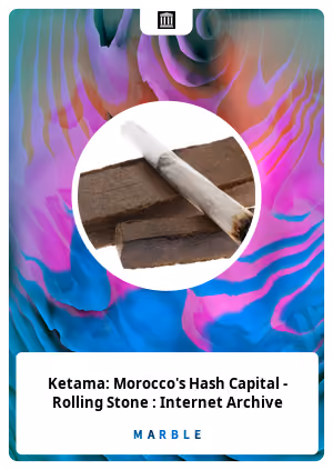 Ketama: Morocco's Hash Capital - Rolling Stone : Internet Archive