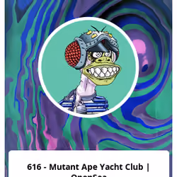 616 - Mutant Ape Yacht Club | OpenSea