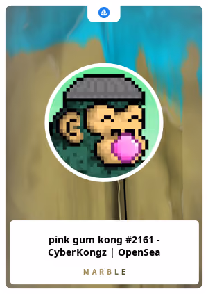 pink gum kong #2161 - CyberKongz | OpenSea