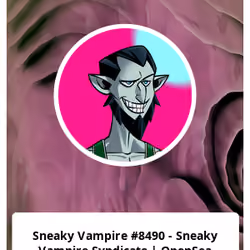 Sneaky Vampire #8490 - Sneaky Vampire Syndicate | OpenSea