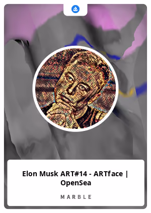 Elon Musk ART#14 - ARTface | OpenSea