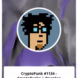 CryptoPunk #1134 - CryptoPunks | OpenSea