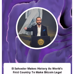 El Salvador Makes History As World's First Country To Make Bitcoin Legal Tender