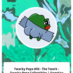 Twerky Pepe #50 - The Twerk - Twerky Pepe Collectibles | OpenSea