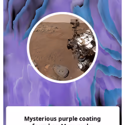 Mysterious purple coating found on Mars rocks