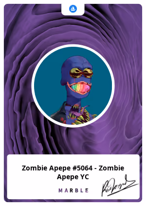 Zombie Apepe #5064 - Zombie Apepe YC 