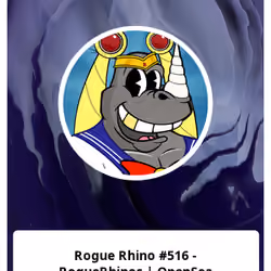 Rogue Rhino #516 - RogueRhinos | OpenSea