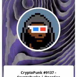 CryptoPunk #9137 - CryptoPunks | OpenSea