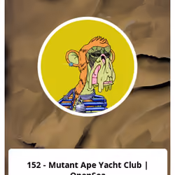 152 - Mutant Ape Yacht Club | OpenSea