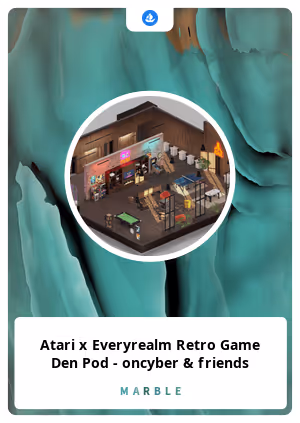 Atari x Everyrealm Retro Game Den Pod - oncyber & friends 