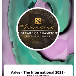 Valve - The International 2021 - Steam News