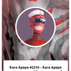 Rare Apepe #2216 - Rare Apepe YC 