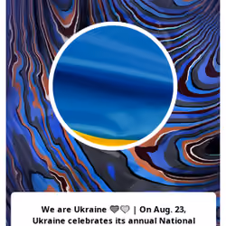We are Ukraine 💙💛: "On Aug. 23, Ukraine celebrates its annual National Flag Day. Once repressed, today, the flag for Ukrainians is not only an attribute of the state. It is a testament to the Ukrainian tradition of resilience that dates back more than 100 years. It is a symbol that, when carried into the Verkhovna Rada in 1991, visually signalled the beginning of a truly independent Ukraine. The Ukrainian flag had previously been in exile and it then saw the light of the Ukrainian sky when it was raised over the government buildings of the contemporary independent Ukrainian government, just as it will fly once again over every temporarily occupied territory after it is liberated. To Ukrainians, blue and yellow are the colors of the Ukrainian sky and the Ukrainian wheat fields, the colors of dignity and freedom, the colors of justice and peace. The Ukrainian flag is a witness, a testament, a symbol, and, above all, a piece of home.

Happy Ukrainian National Flag Day!

#WeAreUkraine #StandWithUkraine"
