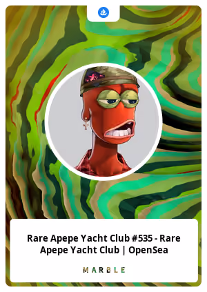 Rare Apepe Yacht Club #535 - Rare Apepe Yacht Club | OpenSea