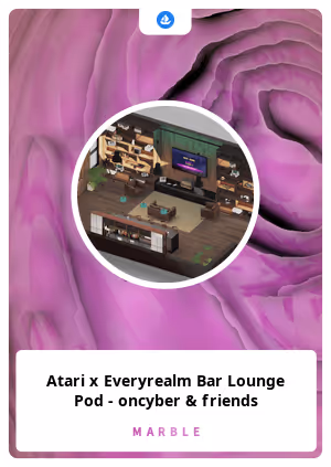Atari x Everyrealm Bar Lounge Pod - oncyber & friends 