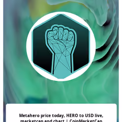 Metahero price today, HERO to USD live, marketcap and chart | CoinMarketCap