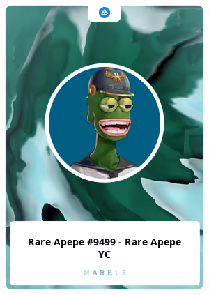 Rare Apepe #9499 - Rare Apepe YC