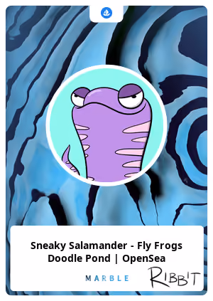 Sneaky Salamander - Fly Frogs Doodle Pond | OpenSea