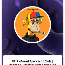 8817 - Bored Ape Yacht Club | OpenSea - MarbleCards | OpenSea