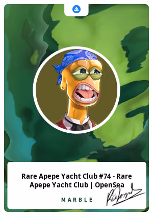 Rare Apepe Yacht Club #74 - Rare Apepe Yacht Club | OpenSea