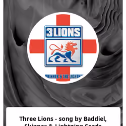 Three Lions - song by Baddiel, Skinner & Lightning Seeds 