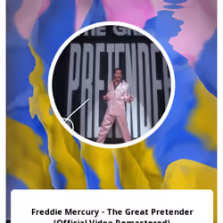 Freddie Mercury - The Great Pretender (Official Video Remastered)