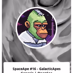 SpaceApe #16 - GalacticApes Genesis | OpenSea