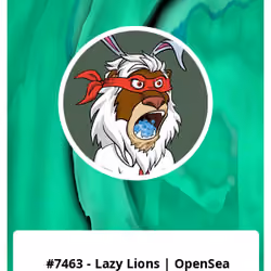 #7463 - Lazy Lions | OpenSea